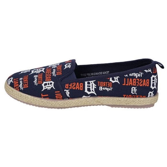 NWOT Women's Detroit Tigers Wordmark Espadrilles - Picture 3 of 5